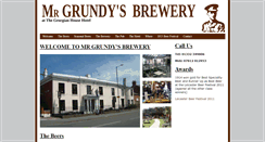 Desktop Screenshot of mrgrundysbrewery.co.uk